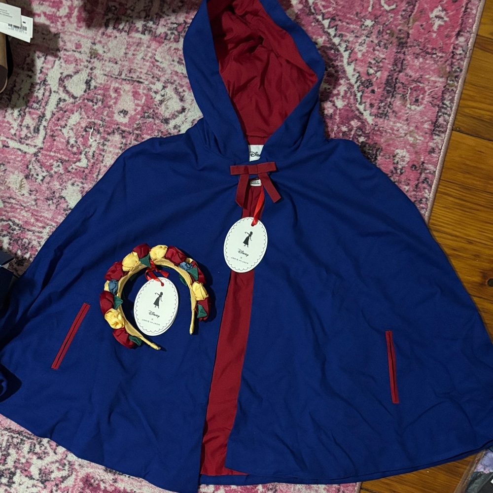 Janie and Jack Royal Blue and Crimson Cape